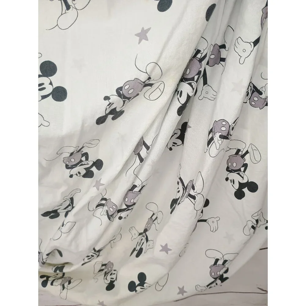 Disney Mickey Mouse toddler Bed Fitted Sheet By Lambs & Ivy 100% Cotton Baby Nur